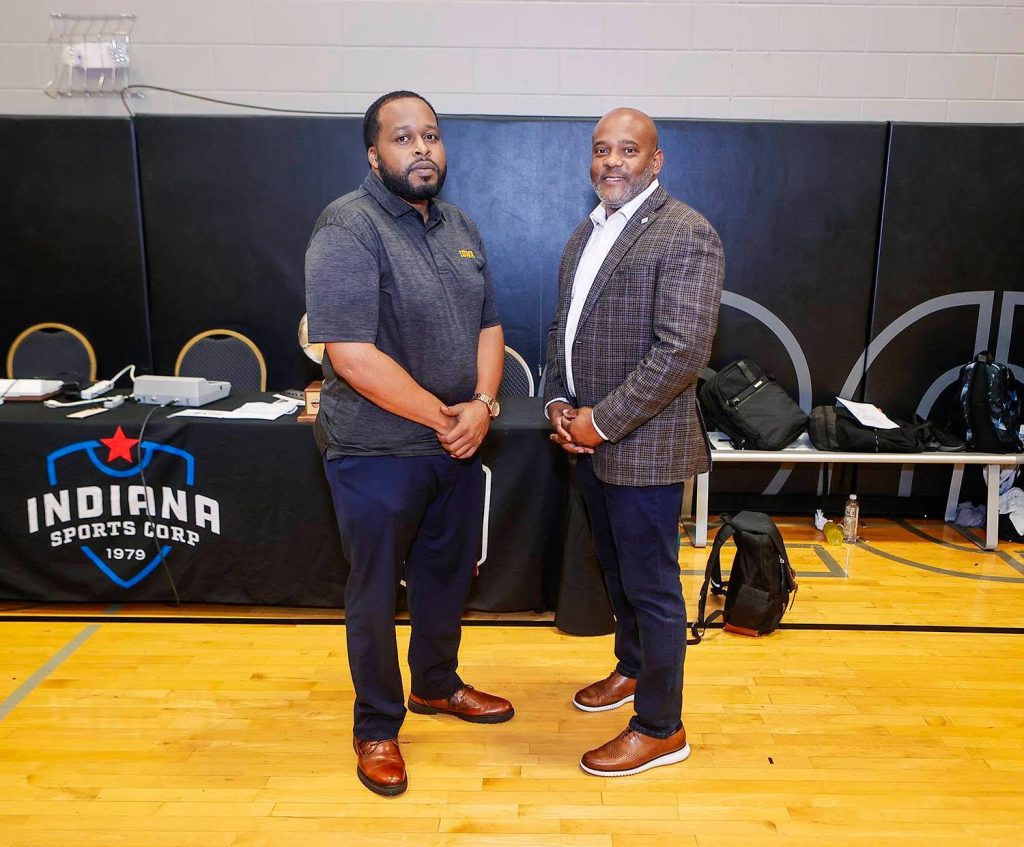 Noral Parham of Horsemen Sports Media and President of Recorder Media Group Robert Shegog.