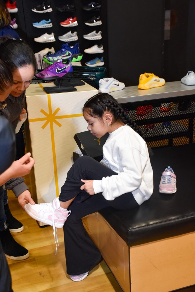 Indiana Pacers forward Obi Toppin hosting a community event at Dick's Sporting Goods on the northeast side of Indianapolis, Indiana in December of 2025.